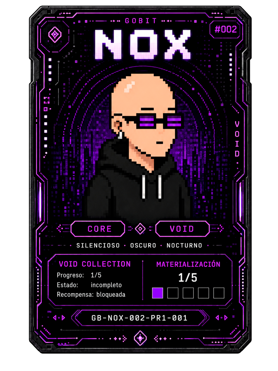 Tarjeta oficial del personaje Gobit Nox